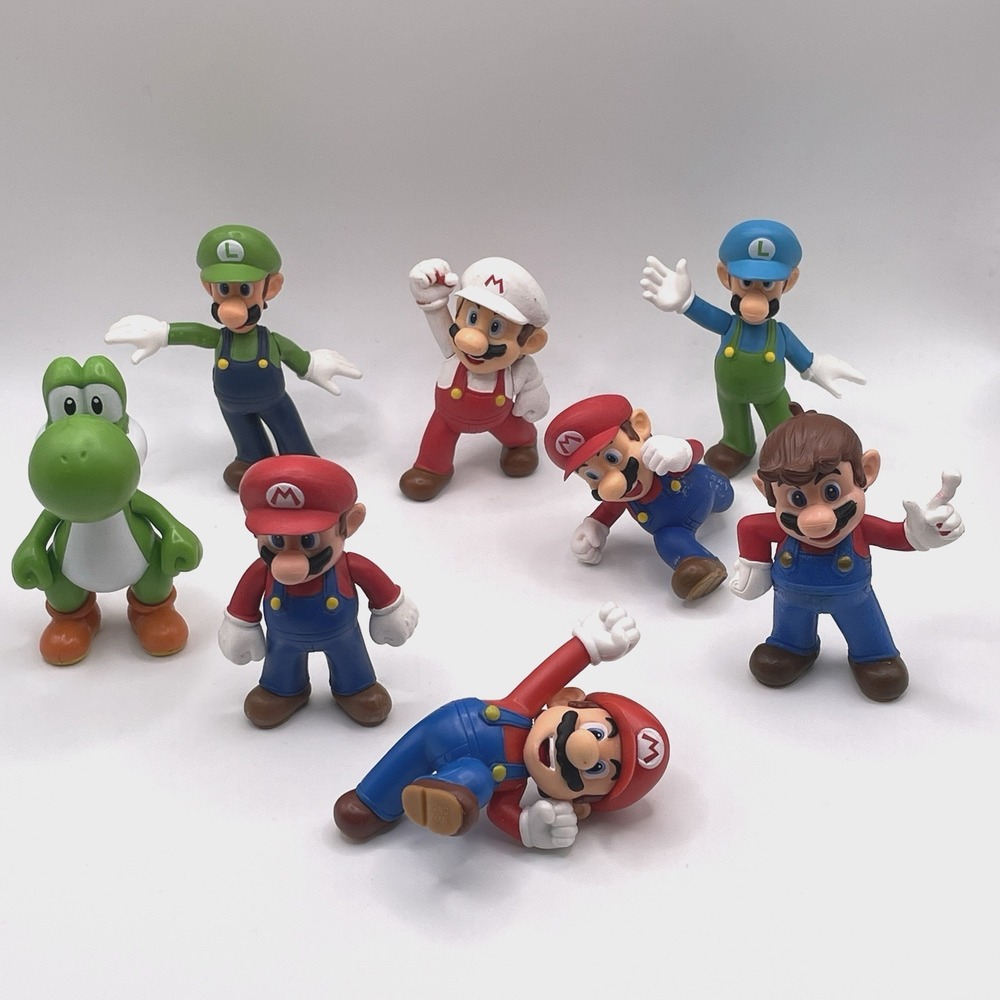 JAKKS Pacific Super Mario‎ Bros Nintendo 2.5-3" Character Figures LOT of 8